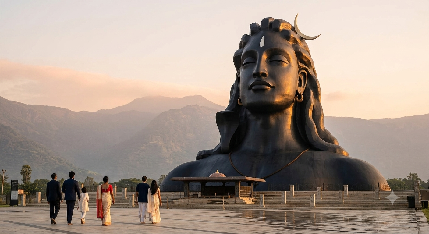 Isha Yoga Adiyogi Cab Tour
